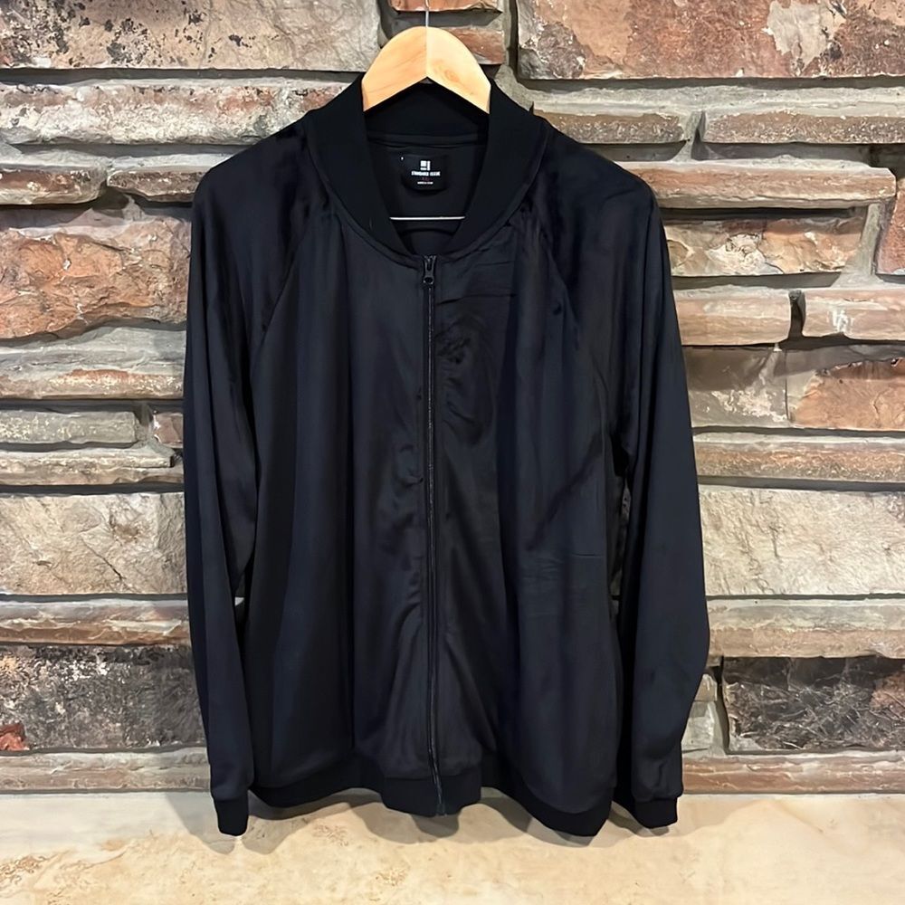 Standard Issue Black Velvet Track Jacket